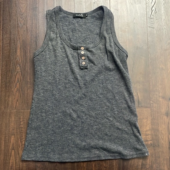 gray Kissfix tank top #A21 - Picture 1 of 4